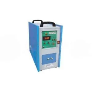 Compact blue high frequency induction heating equipment from the original HLQ DW-HF-15 product gallery