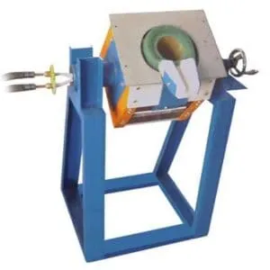 Tilting induction melting furnace