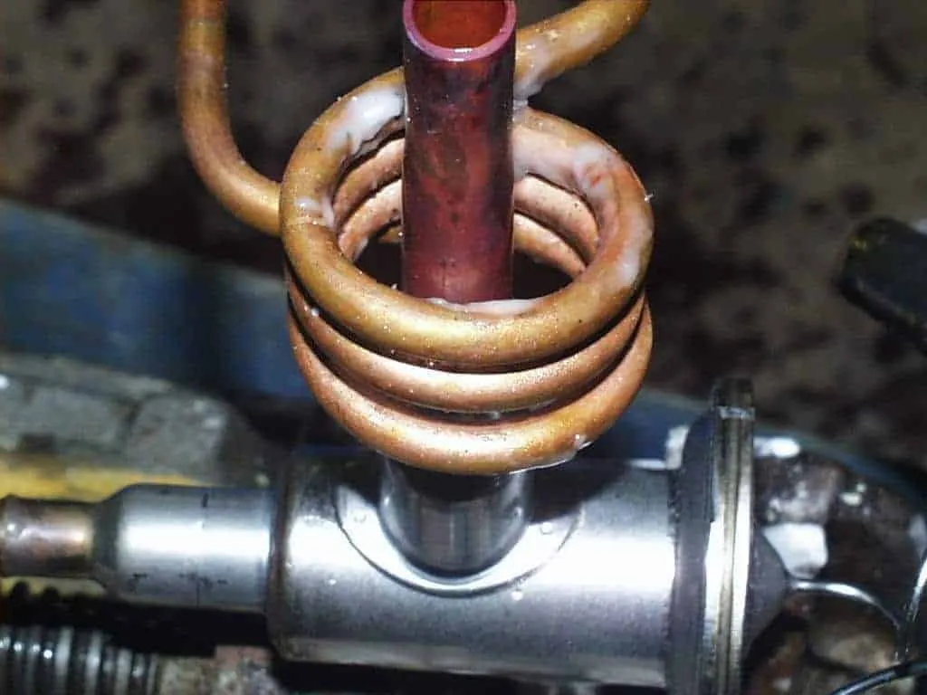 Induction Brazing Copper Tubing & Pipe with RF induction heater