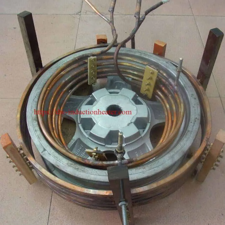 induction heating aluminum auto wheel hub