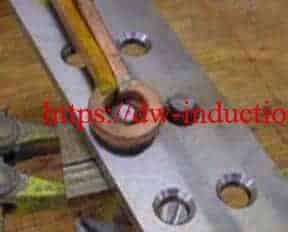 induction heating rivets ends