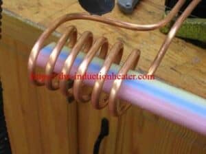 induction heating steel pipe for removing plastic