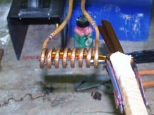 induction heating wire stripping