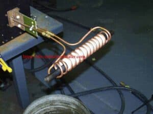 induction preheating steel bar
