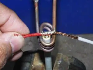 induction soldering wire