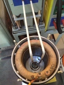 shrink fitting stator and rotor