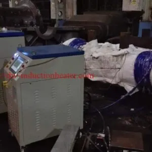 Induction preheating pipeline machine