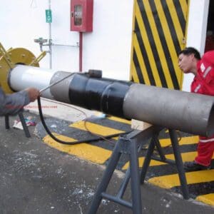 Induction heating Pipeline paint coating