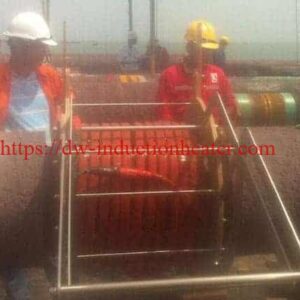 Induction heating Pipeline spray coating