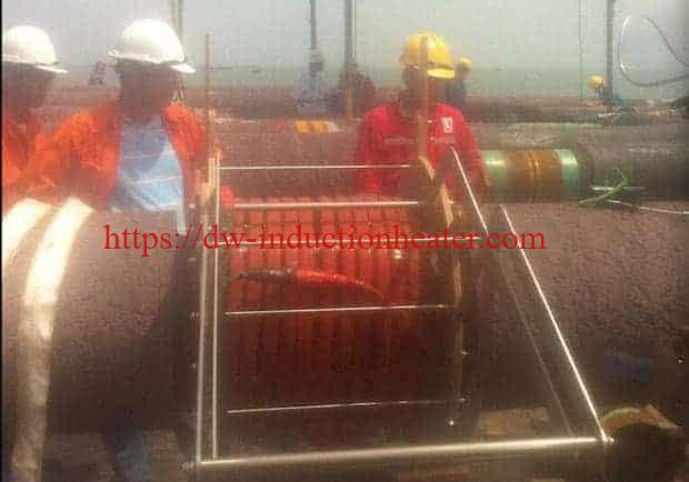 Induction heating Pipeline spray coating