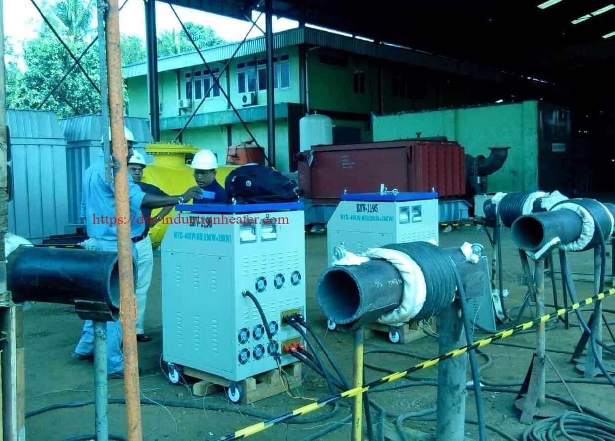Pipeline preheat welding machine