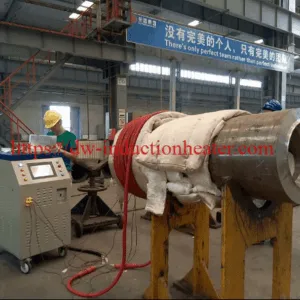 Post welding stress relieving machine