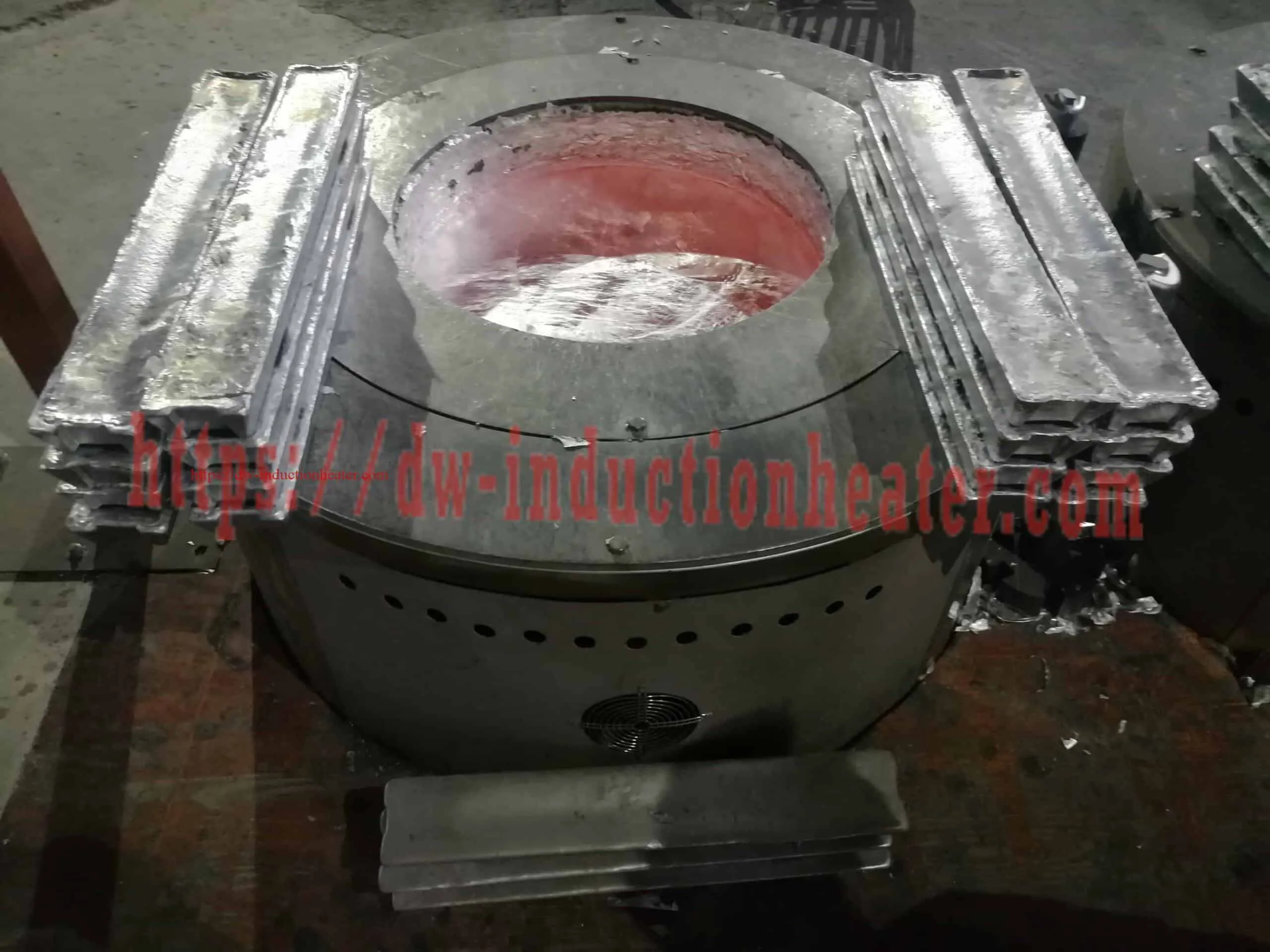 Aluminum Ingots Melting Furnace with Induction for Aluminum Scraps,Ingot