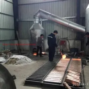 induction brass melting