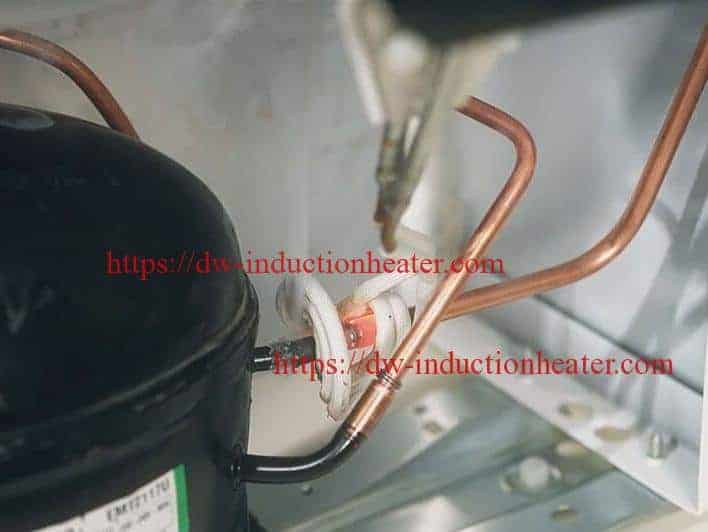 Induction Brazing Refrigerator Assembly Copper Pipes