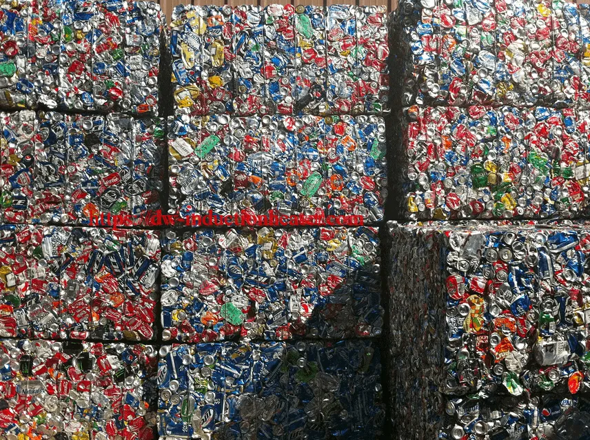 induction aluminum cans recycling melting