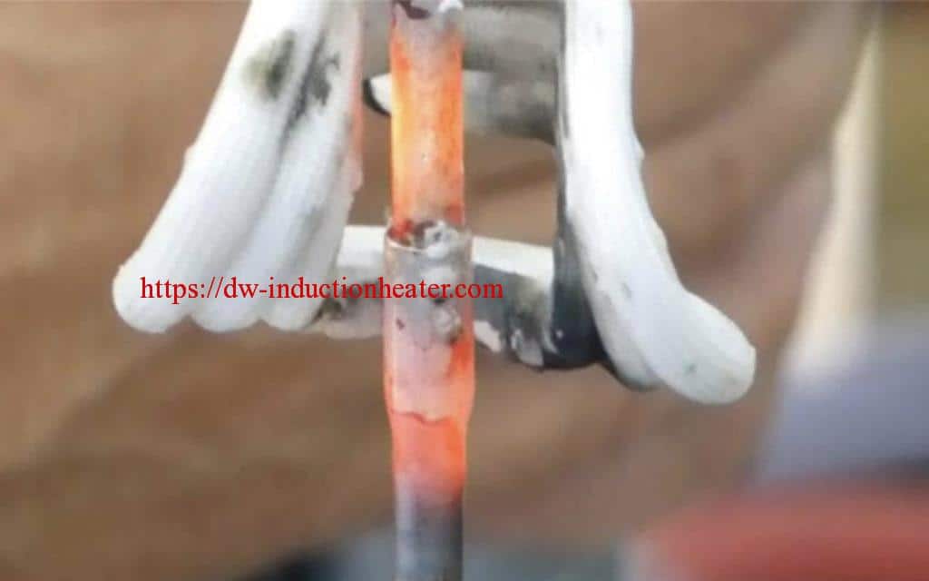 Induction brazing aluminum tubes