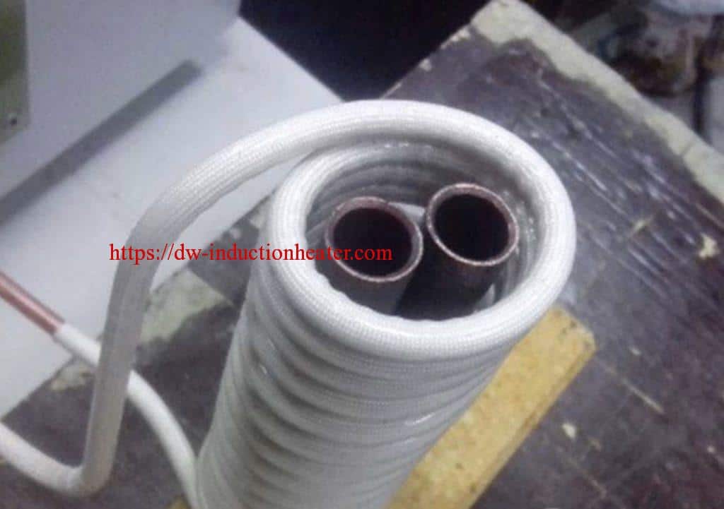Induction annealing copper tube