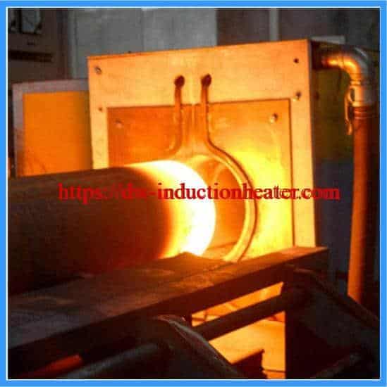Induction hot forming machine
