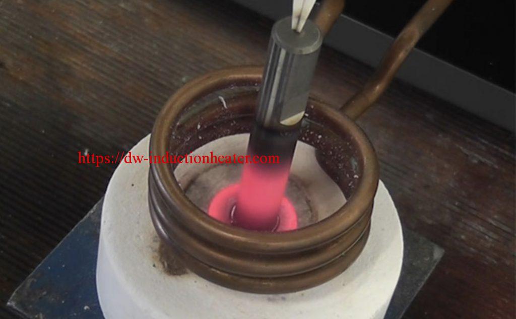 Induction brazing steel parts