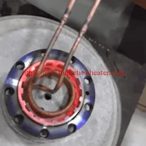 High frequency induction hardening flange groove process