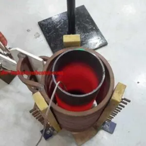 induction preheating steel tube for welding