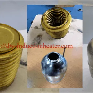 induction soldering steel and brass parts process