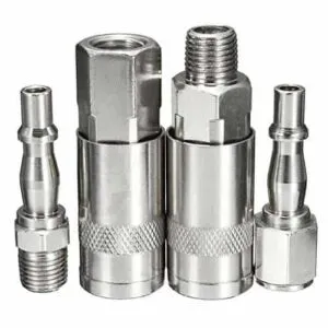 Induction surface hardening steel fitting
