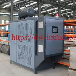 Induction thermal oil boiler with electromagnetic induction heating system