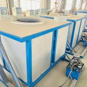 100-5000kg hydraulic tilting copper melting induction furnace