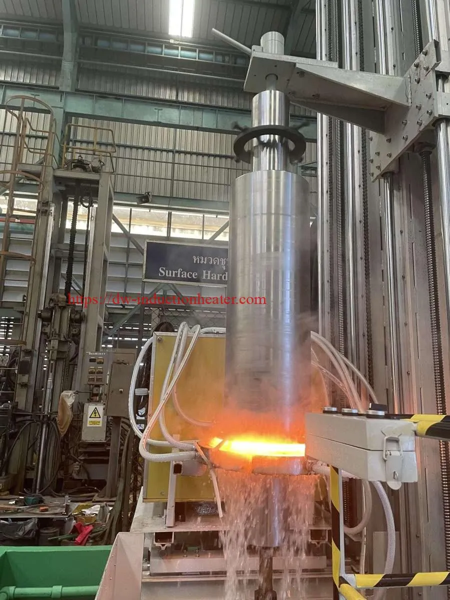 induction hardening machine for quenching shafts,rollers,pins and rods