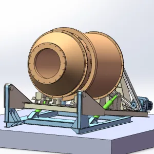 Tilting Rotary Furnace For Smelting And Recycling Aluminum,Zinc,Lead and Non-Ferrous Metals